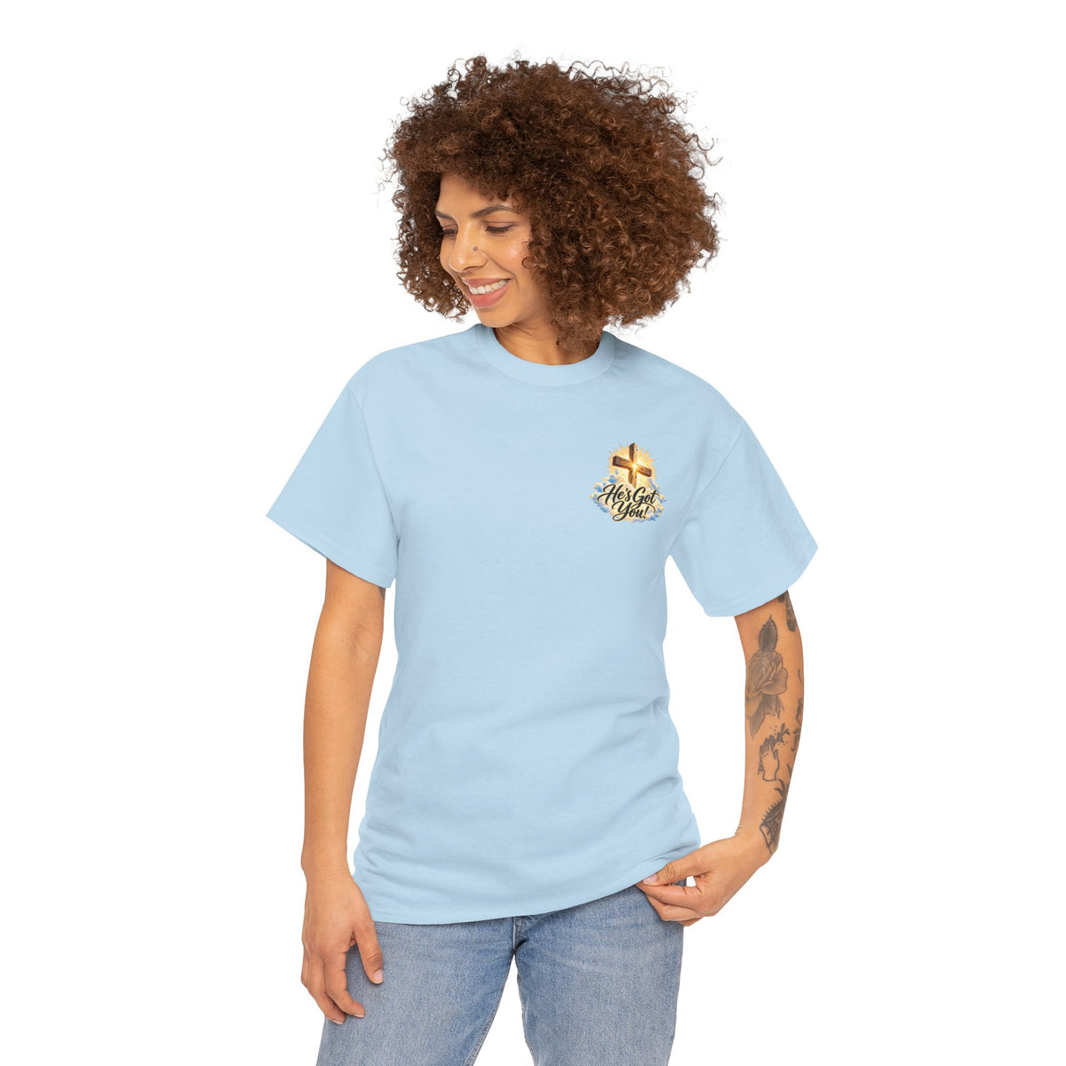 Don't Overthink It He's Got You Tee — Christian Cross Inspirational T‑Shirt