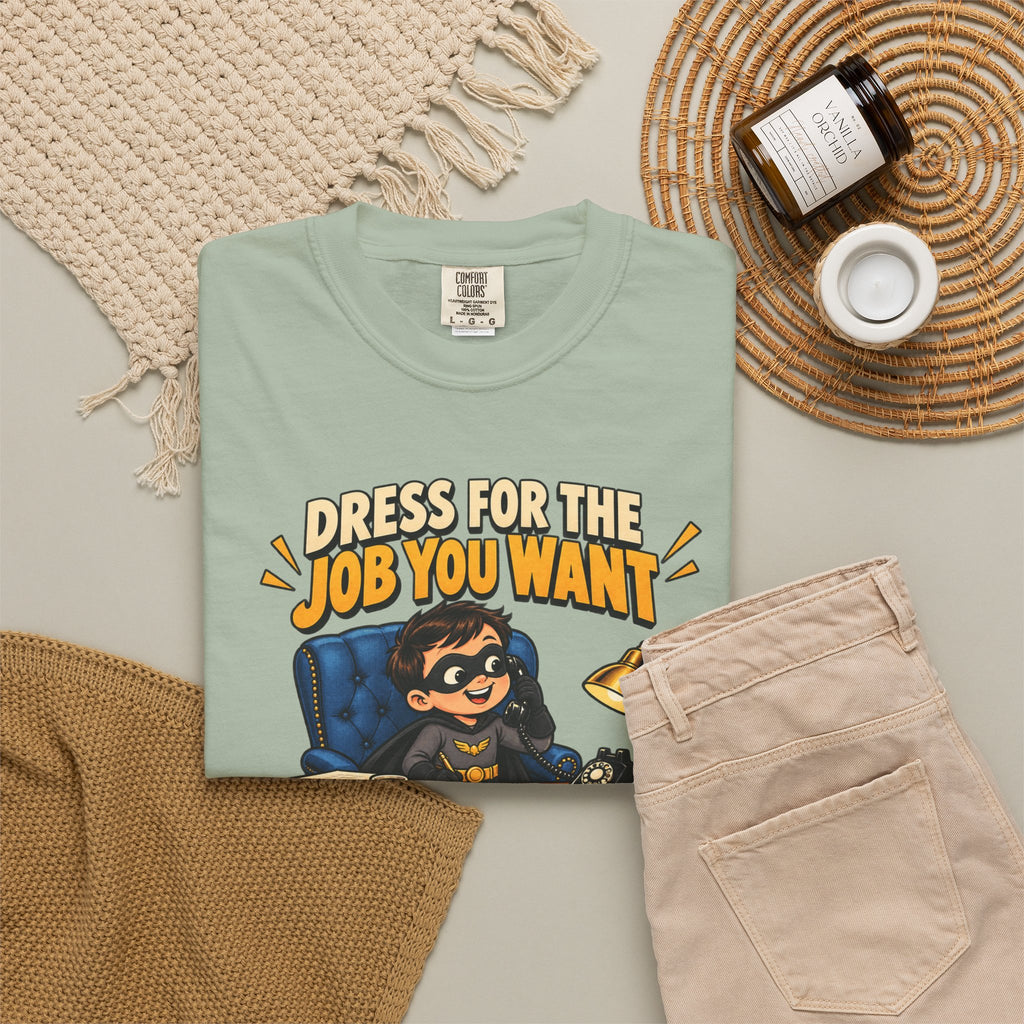 Dress for the Job You Want T-Shirt — Funny Office Career Motivation Tee