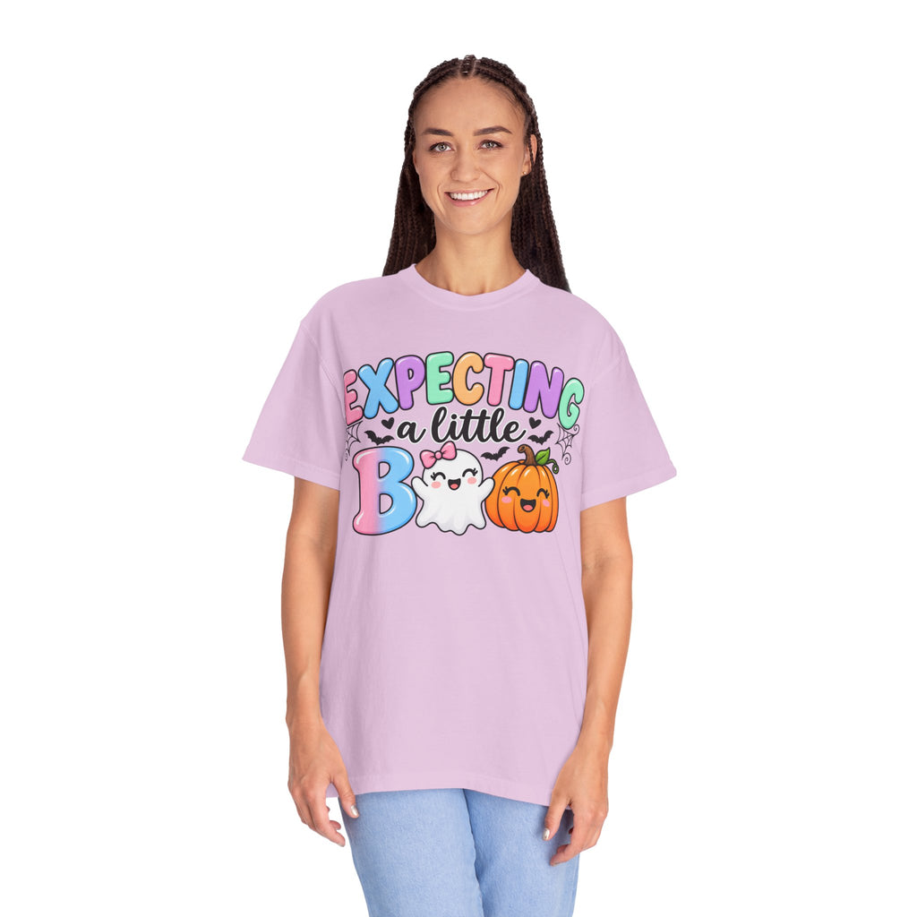Expecting a Little Boo Maternity T-Shirt — Cute Halloween Pregnancy Tee