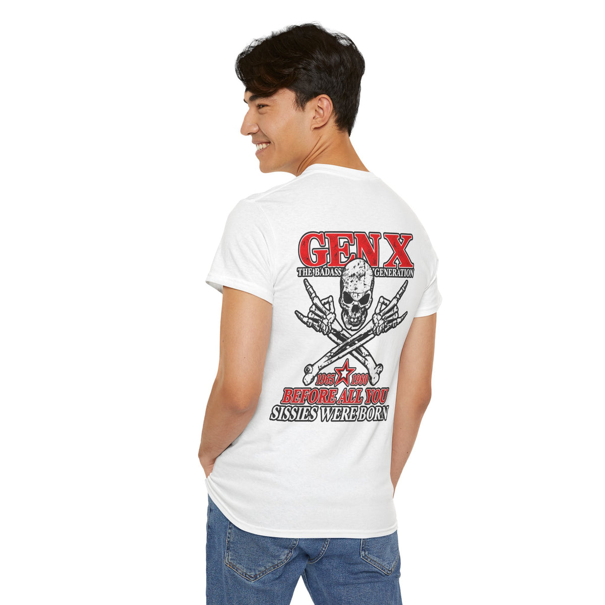 Gen X T‑Shirt — "The Badass Generation" Skull & Crossbones Retro Tee