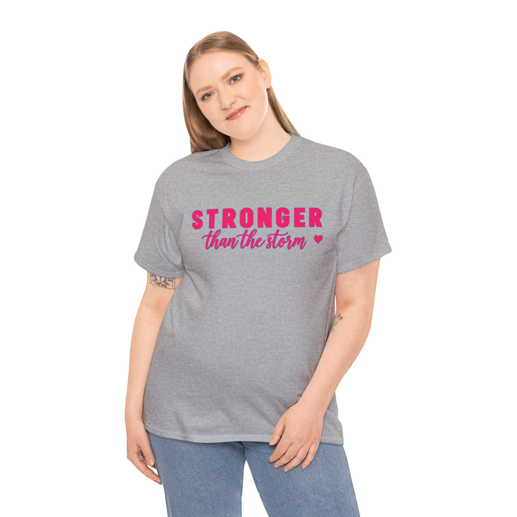 Stronger Than the Storm Tee - Inspirational Women's Resilience T-Shirt