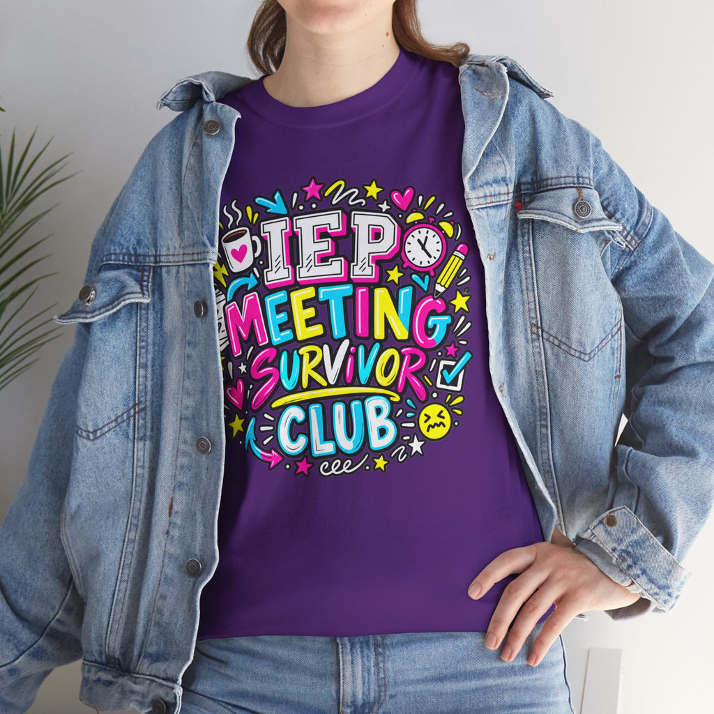 Video Meeting Survivor Club T-Shirt — Funny Remote Work Tee