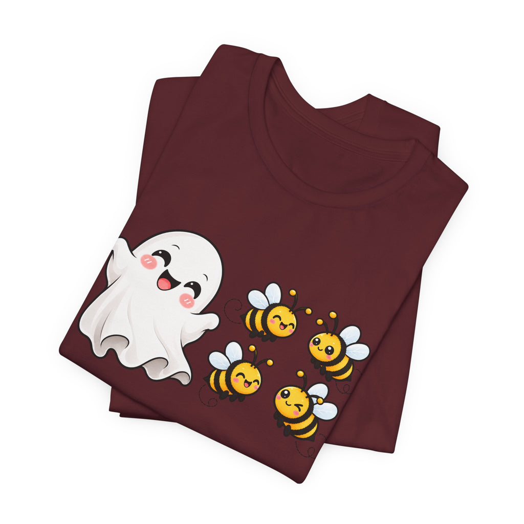 Boo & Bees Halloween Tee – Cute Ghost & Bee Shirt | Spooky Season Must-Have
