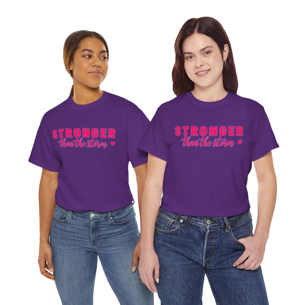 Stronger Than the Storm Tee - Inspirational Women's Resilience T-Shirt