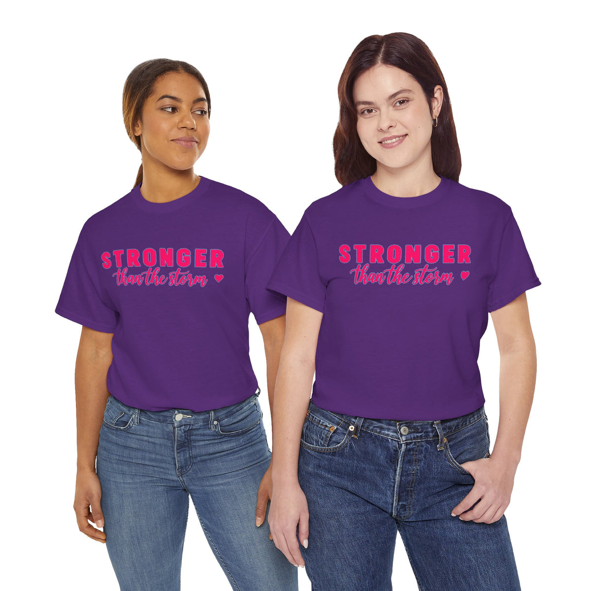 Stronger Than the Storm Tee - Inspirational Women's Resilience T-Shirt