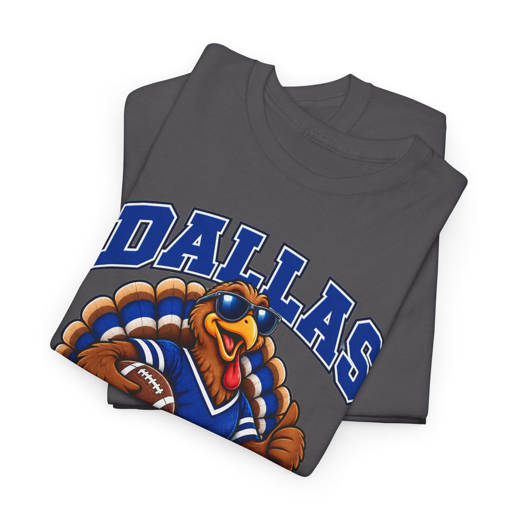 Dallas Thanksgiving Football T-Shirt — Turkey Mascot Game Day Tee