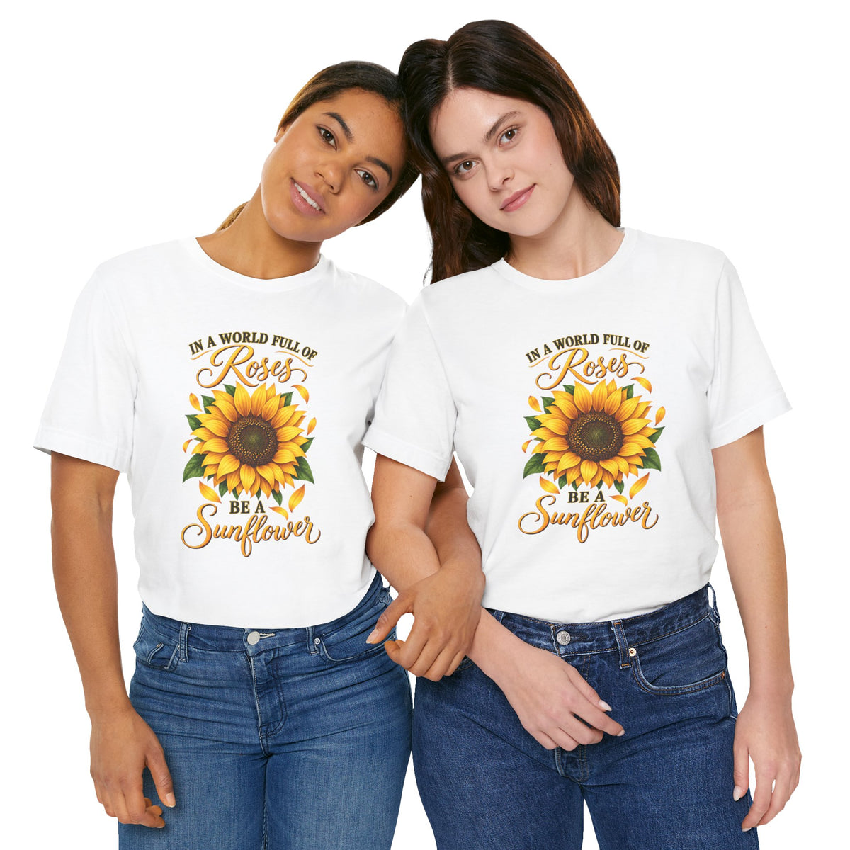 Be a Sunflower T-Shirt | Inspirational Floral Graphic