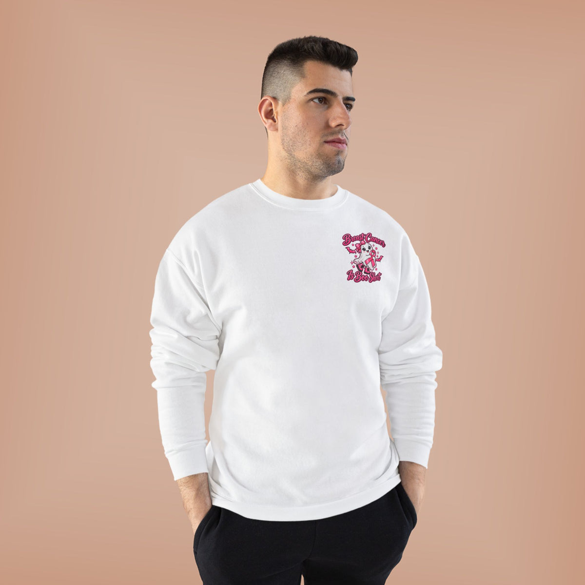Breast Cancer Awareness Crewneck Sweatshirt – "In October We Wear Pink"