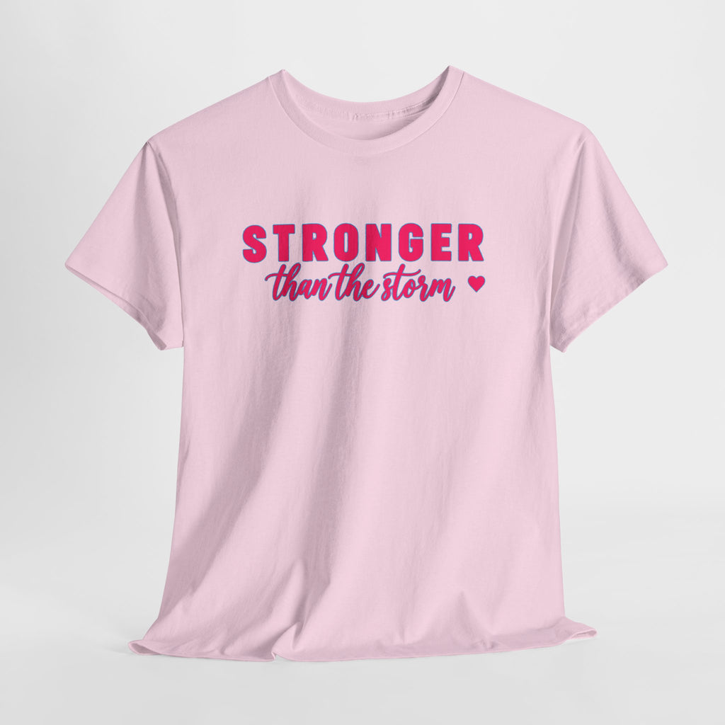 Stronger Than the Storm Tee - Inspirational Women's Resilience T-Shirt