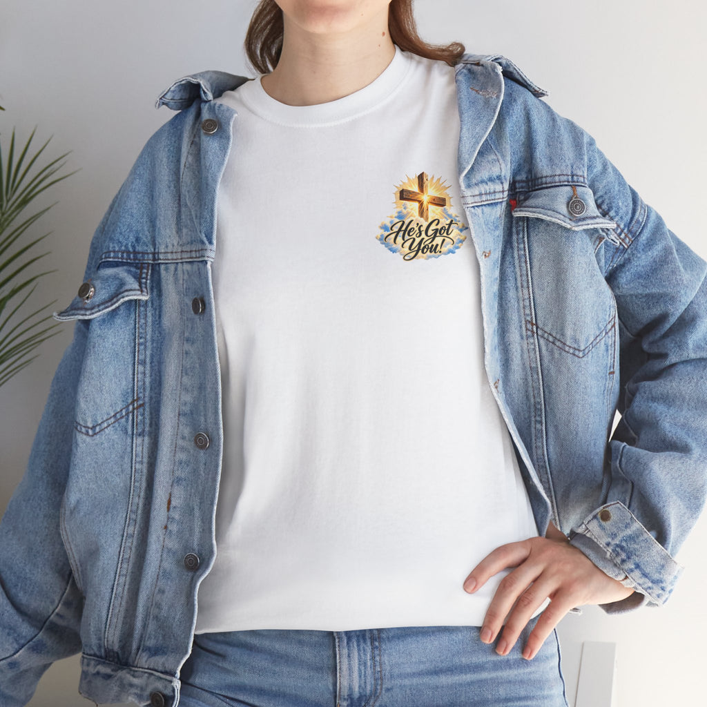 Don't Overthink It He's Got You Tee — Christian Cross Inspirational T‑Shirt