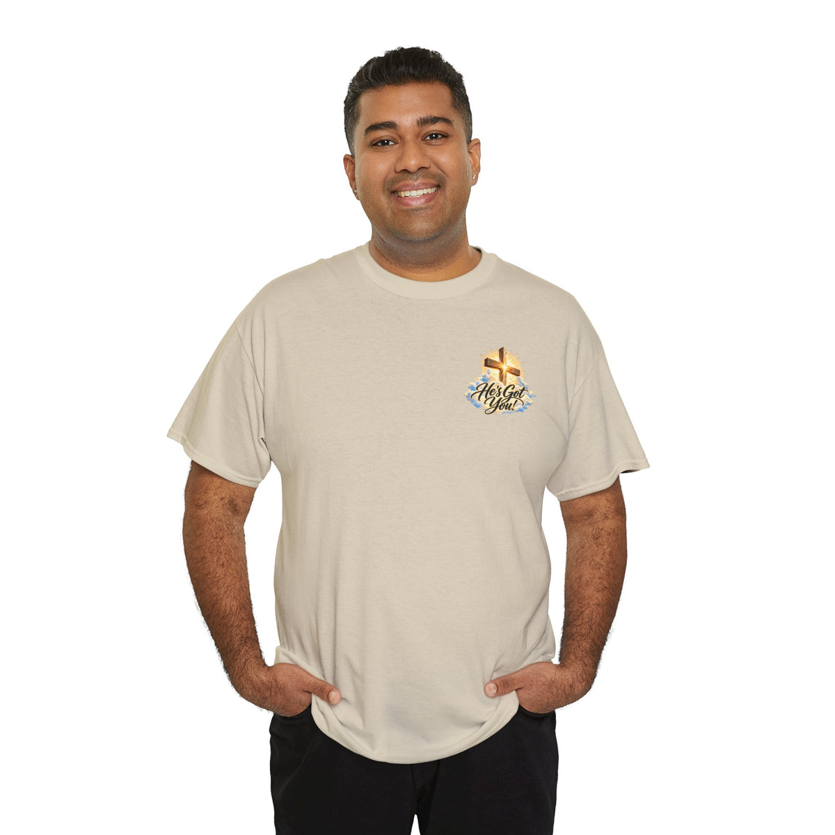 Don't Overthink It He's Got You Tee — Christian Cross Inspirational T‑Shirt