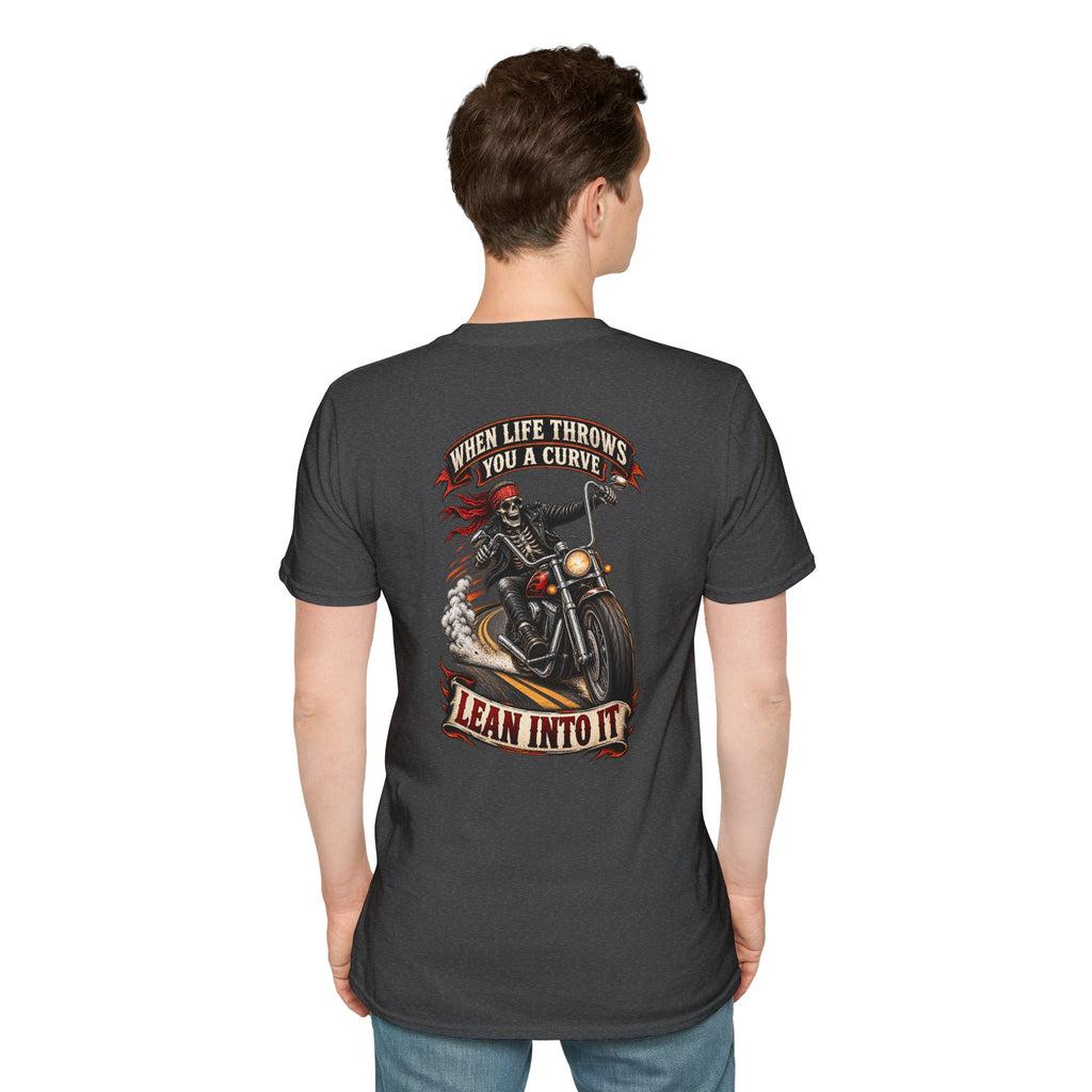 Motorcycle Rider Skull Tee — Born to Ride Graphic T-Shirt