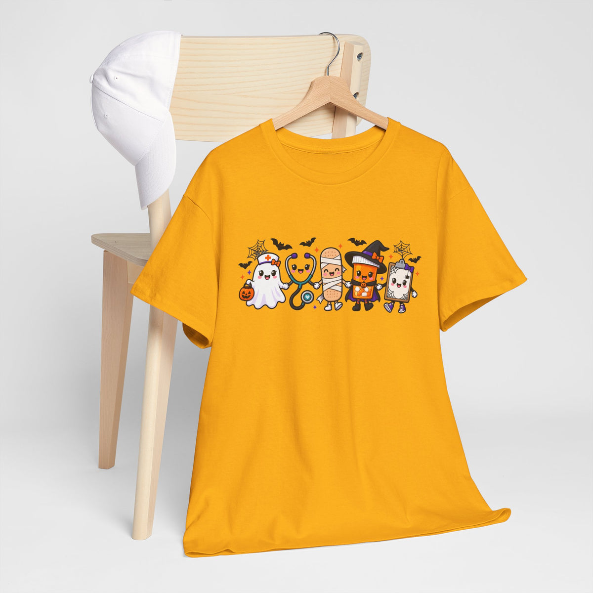 Halloween Candy Characters Tee — Cute Trick-or-Treat Ghosts & Candy Corn Shirt