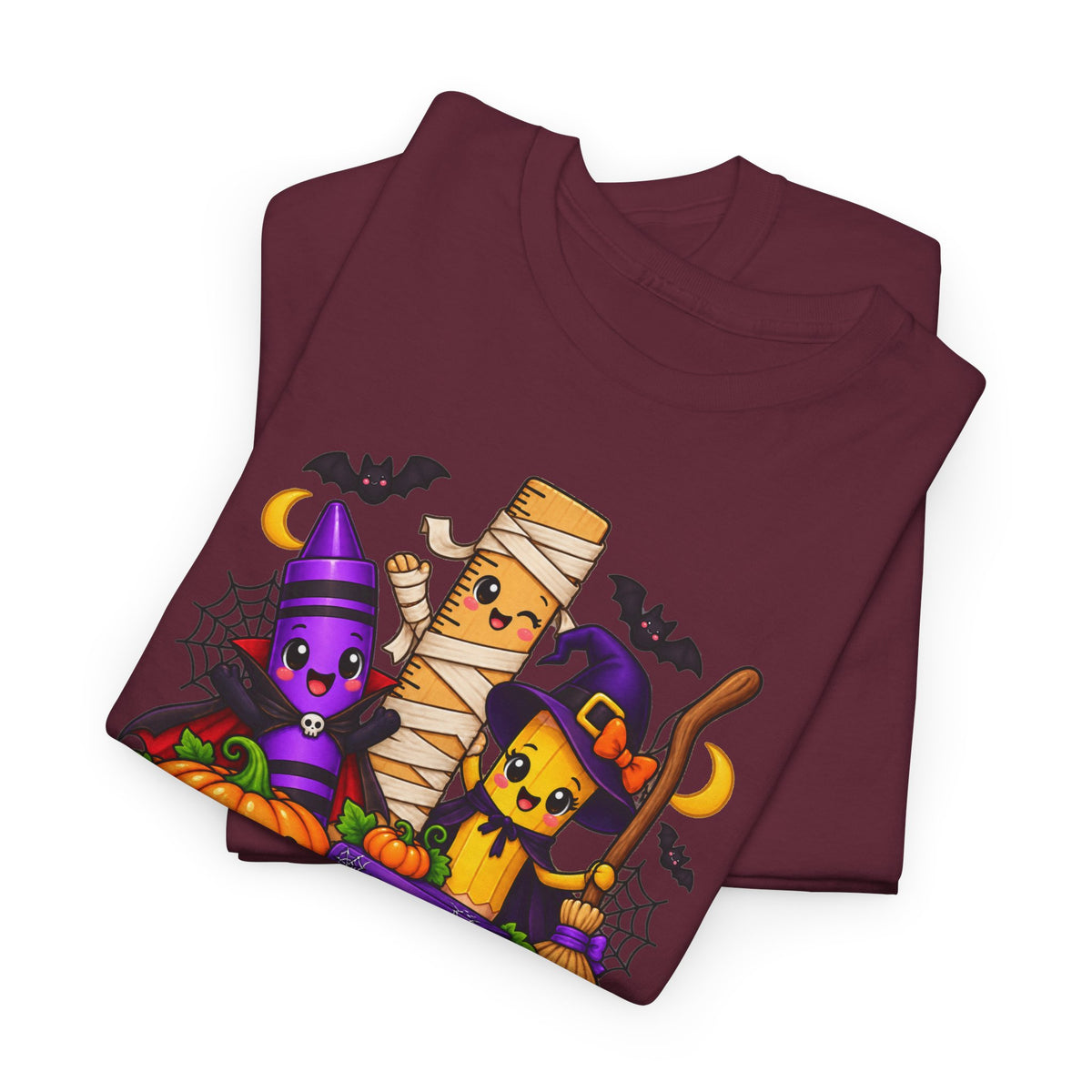 Halloween Teacher Tee — "What A Boo-tiful Day To Learn" Kids' Classroom Shirt