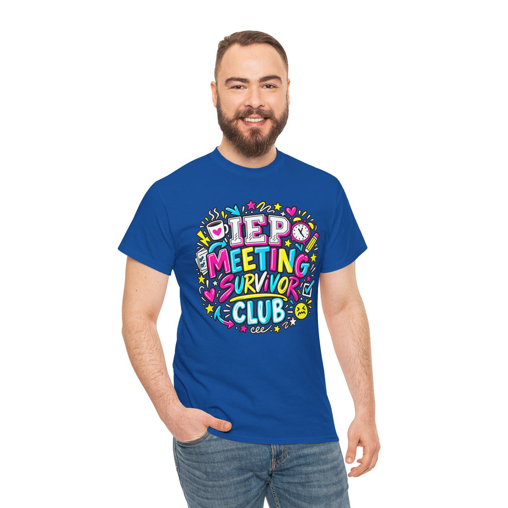 Video Meeting Survivor Club T-Shirt — Funny Remote Work Tee
