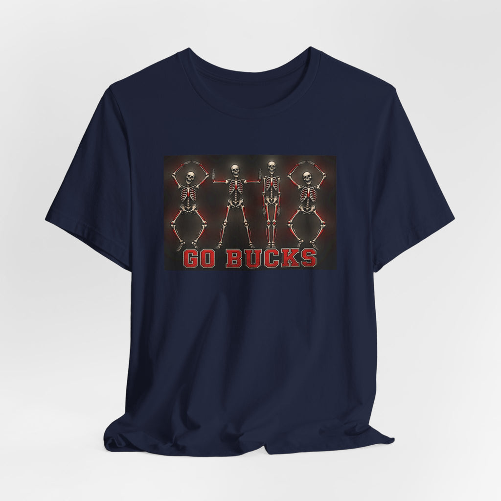 Go Bucks T-Shirt — Dancing Skeletons College Game Day Tee