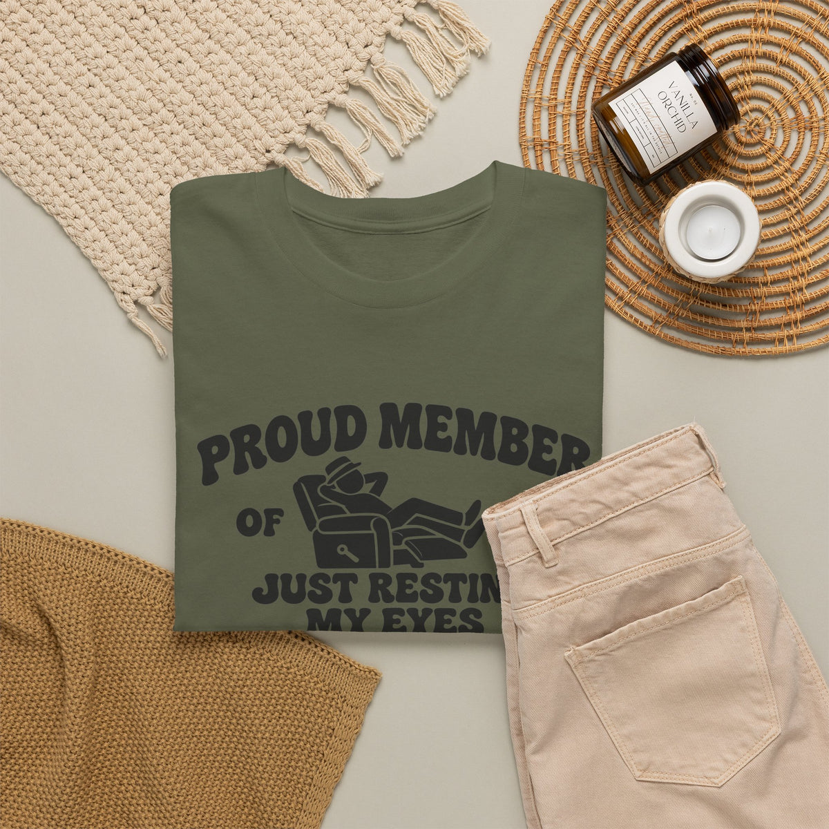 Resting My Eyes Club T-Shirt — "Proud Member of the Just Resting My Eyes Club" Graphic Tee