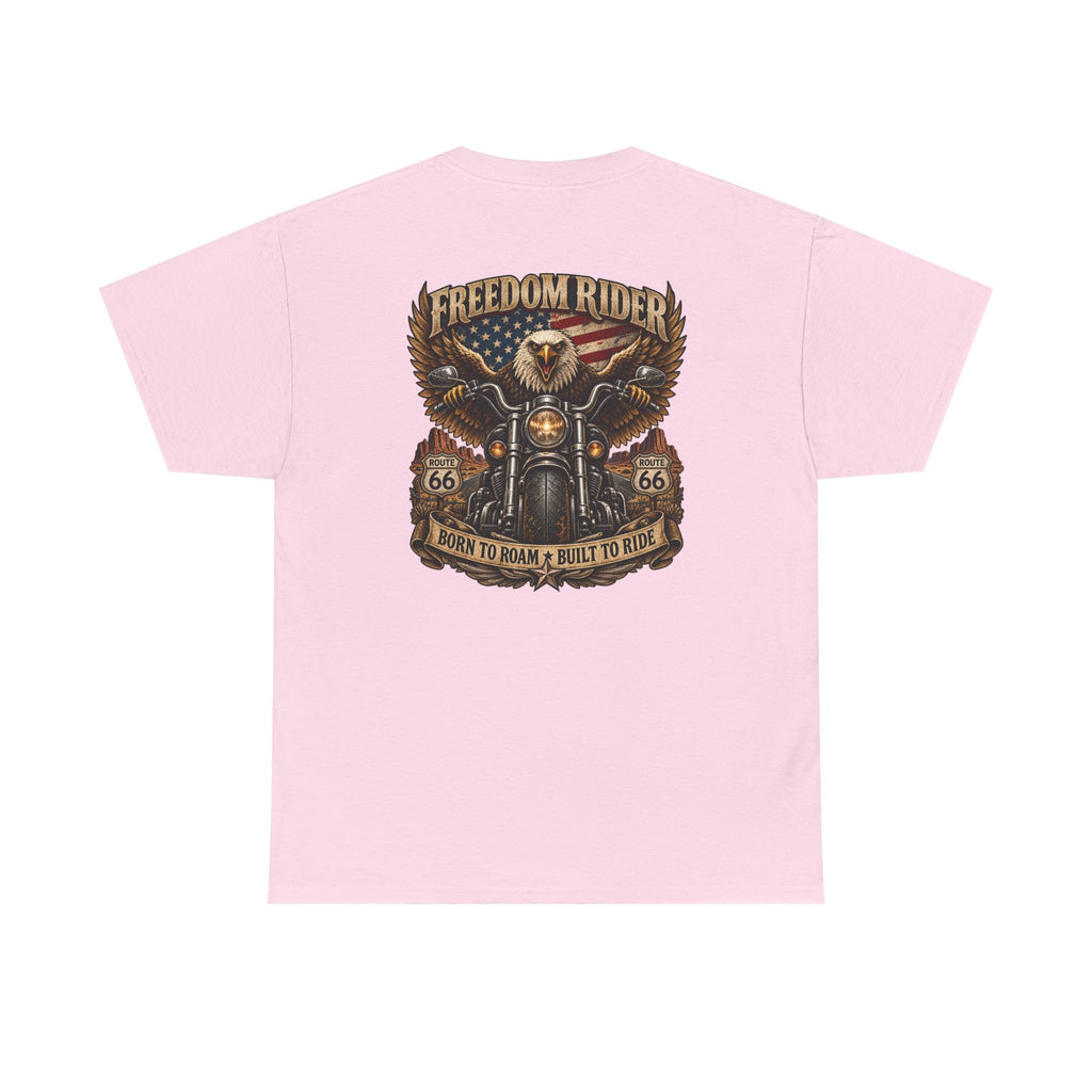 Freedom Rider Motorcycle T‑Shirt — Born to Roam Vintage Biker Tee