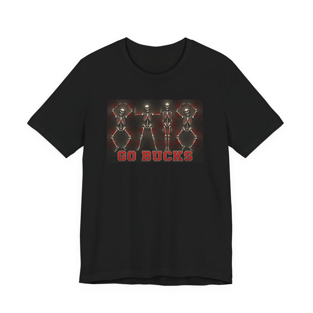 Go Bucks T-Shirt — Dancing Skeletons College Game Day Tee