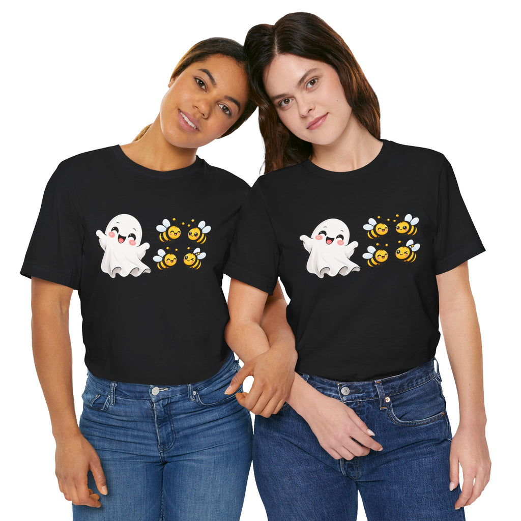 Boo & Bees Halloween Tee – Cute Ghost & Bee Shirt | Spooky Season Must-Have