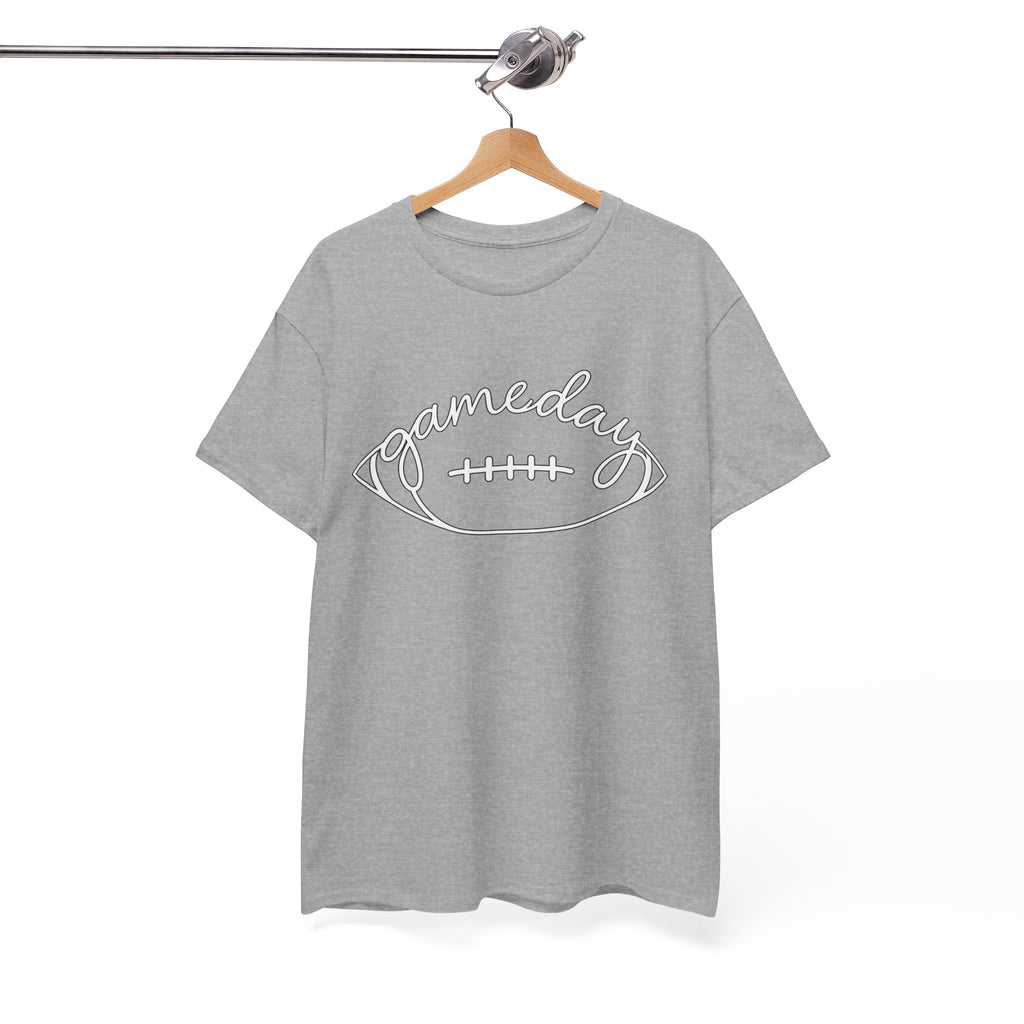 Gameday Football Tee — 'gameday' Script Football Graphic T-Shirt