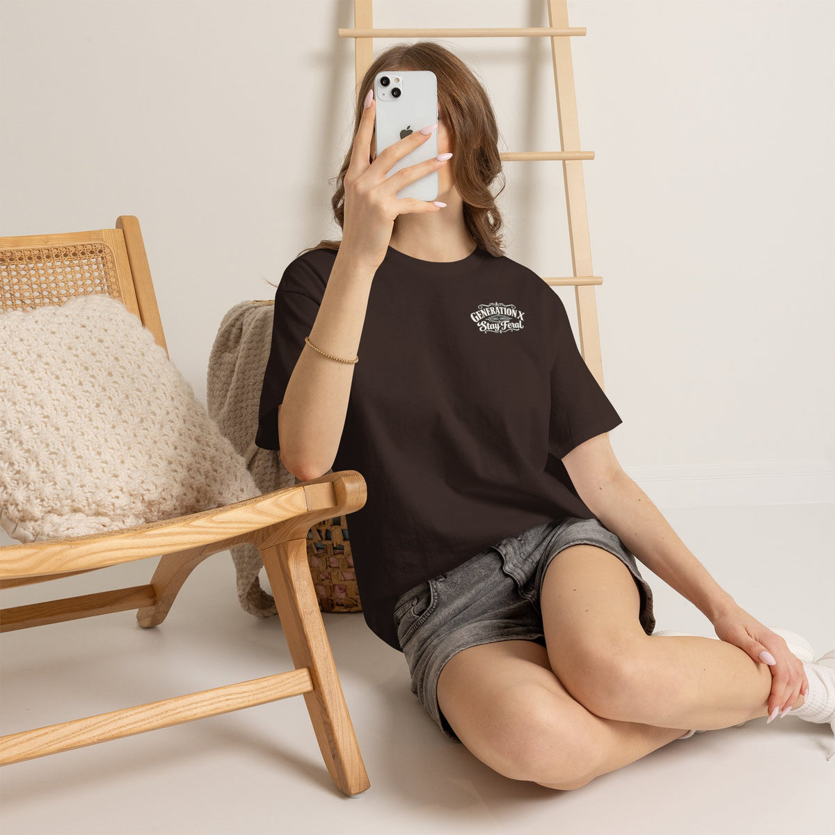 Generation X T‑Shirt — 'Stay Feral' Vintage Whiskey Label Tee (Born 1965–1980)