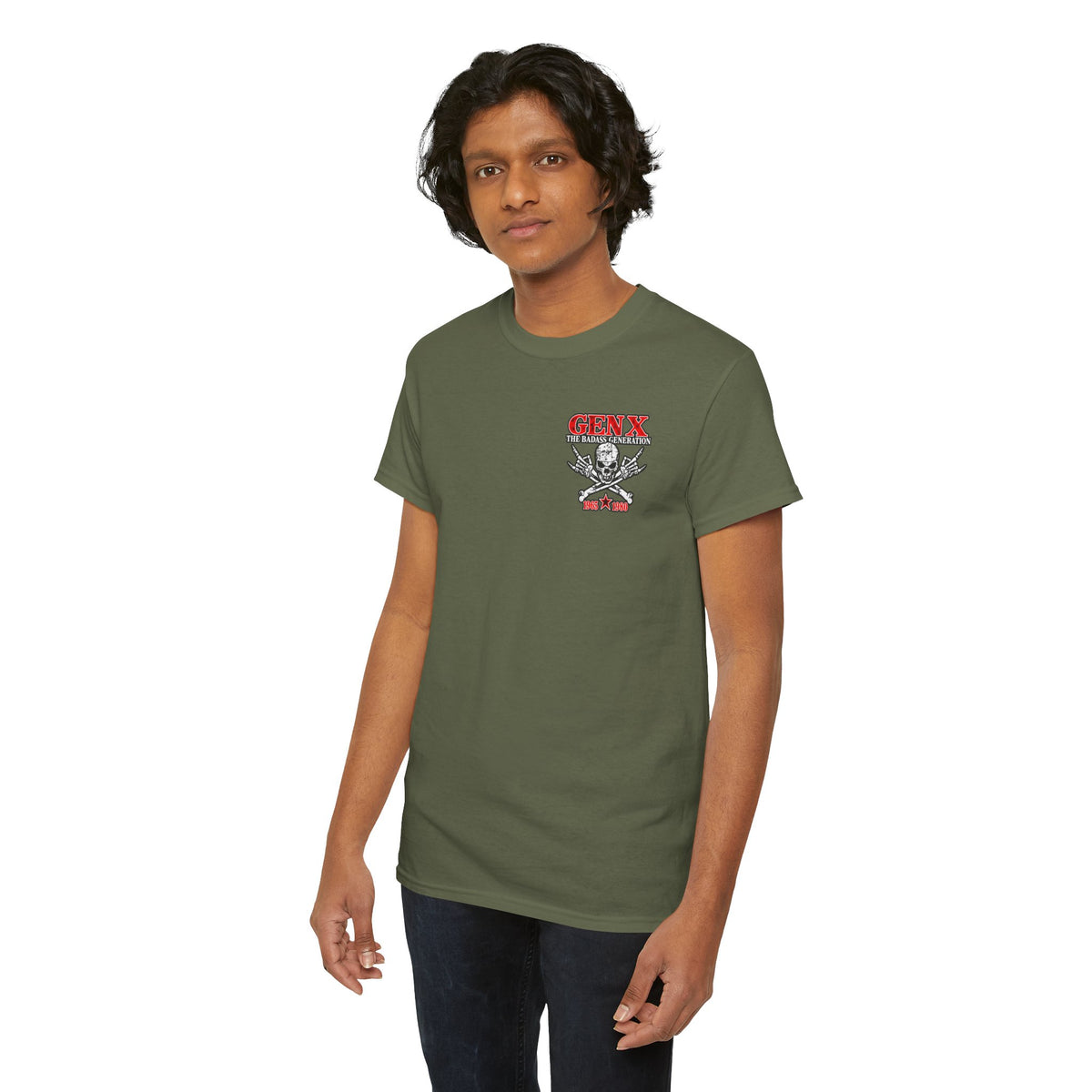 Gen X T‑Shirt — "The Badass Generation" Skull & Crossbones Retro Tee