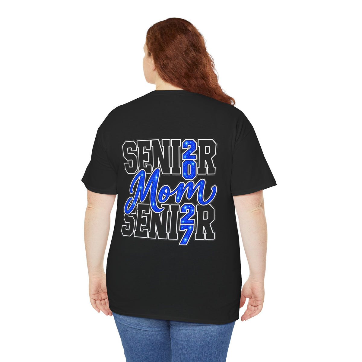 Senior Mom 2027 T-Shirt — Back Print Proud Senior Parent Tee