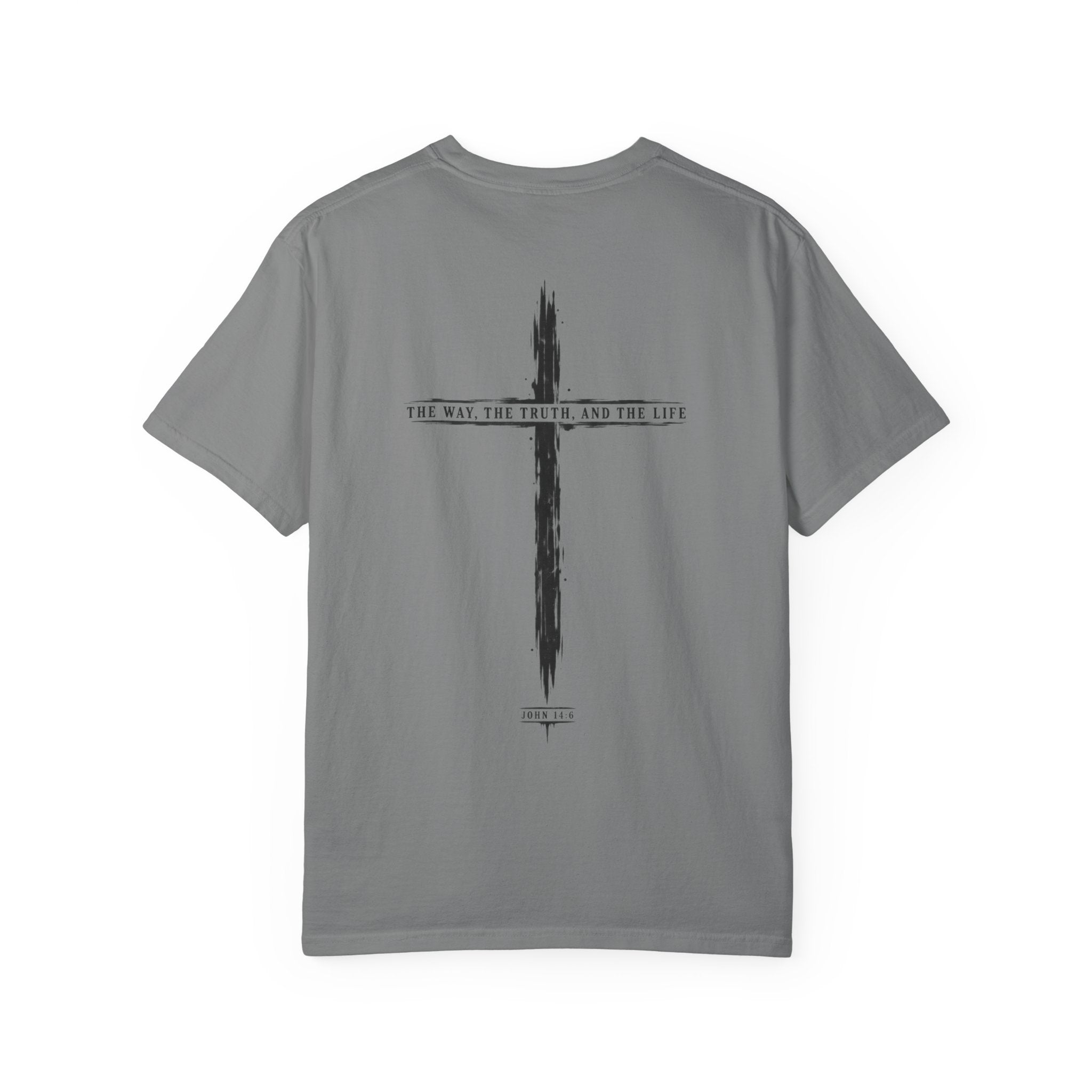 Christian Cross T-Shirt — 'The Way, The Truth, The Life' Religious Tee