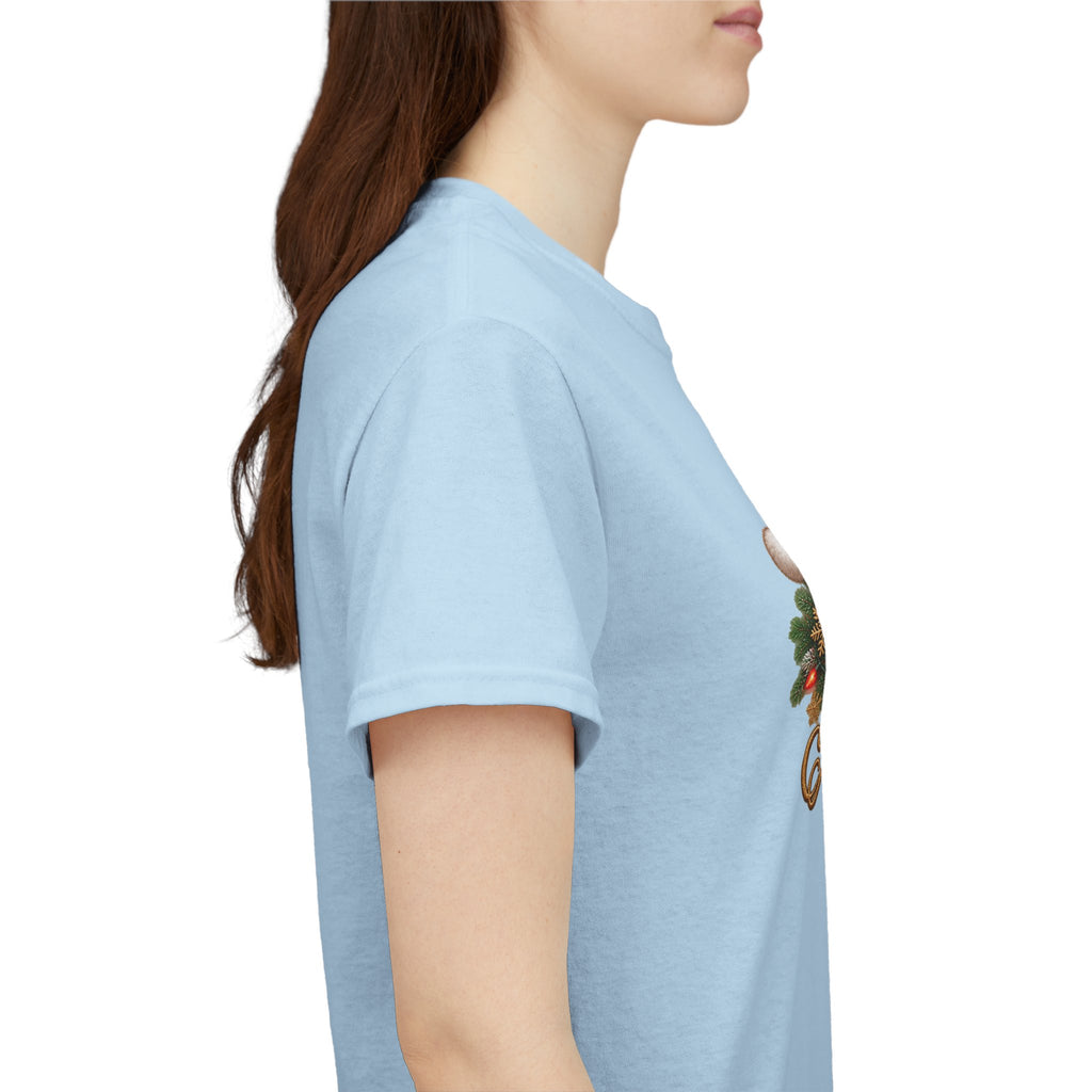 Merry Christmas Paw Prints Holiday Graphic Tee