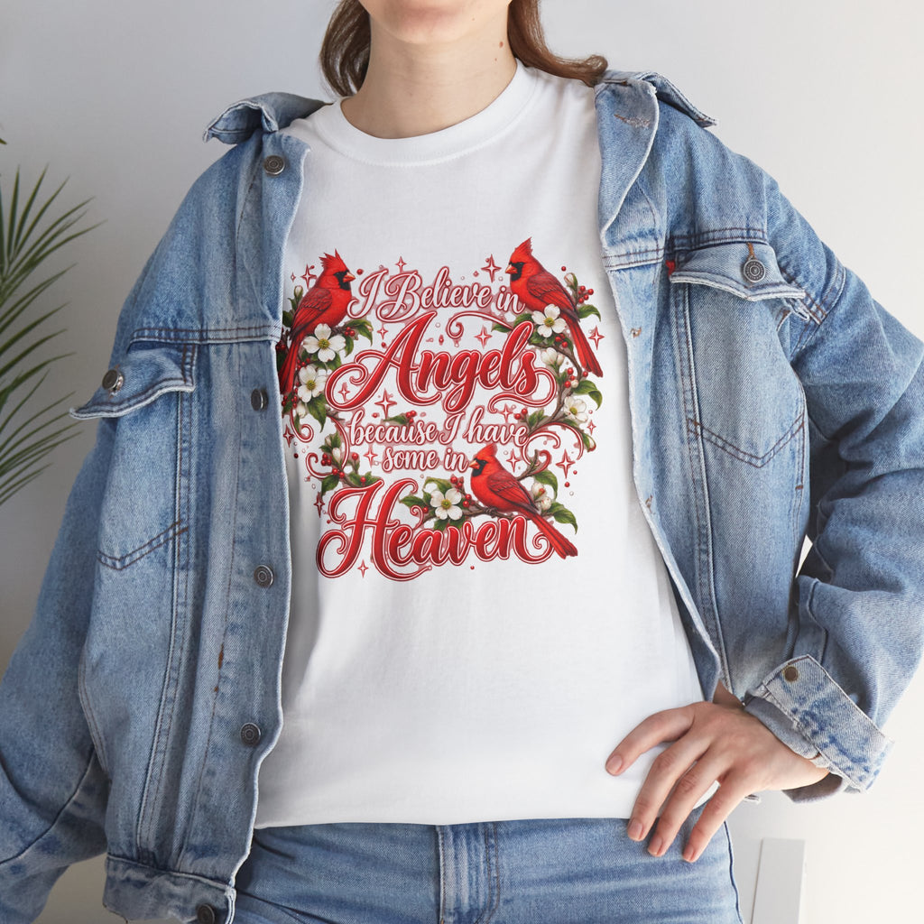 Angels from Heaven Cardinal Christmas T-Shirt