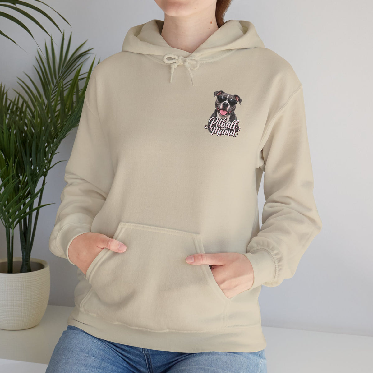 Pitbull Mama Hoodie — Cute Pitbull Dog Mom Pullover