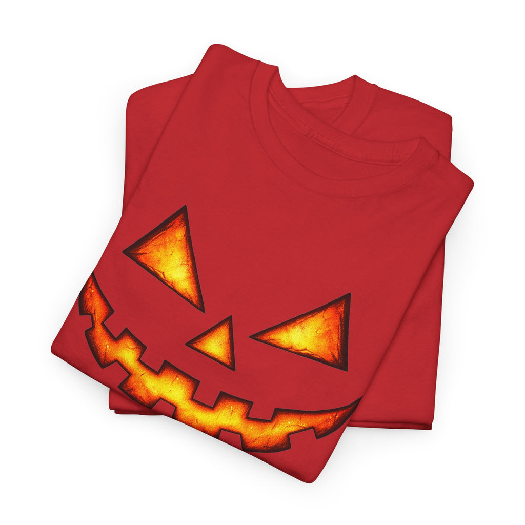 Jack-O'-Lantern Pumpkin Scary Face T-Shirt — Halloween Horror Costume Tee