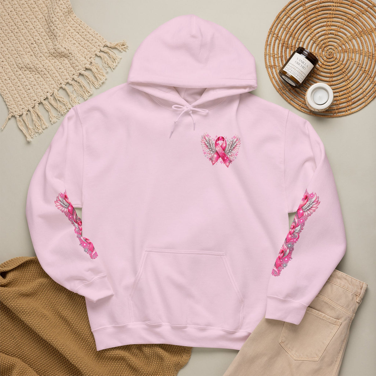 Pink Ribbon Breast Cancer Awareness Hoodie