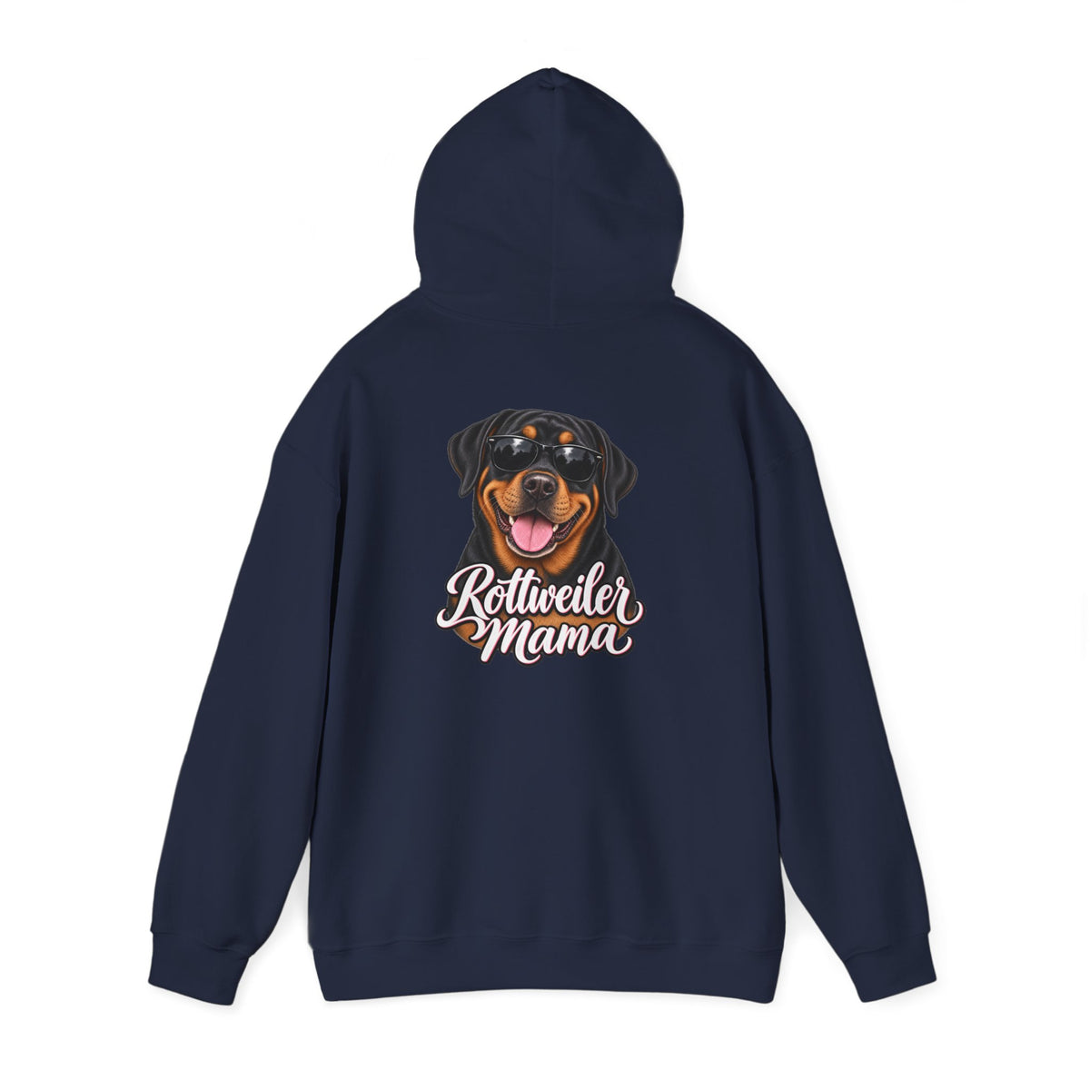 Rottweiler Mama Hoodie — Cute Rottie Portrait Pullover for Dog Moms