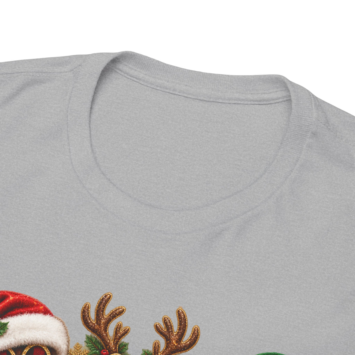 Merry Christmas Paw Prints Holiday Graphic Tee