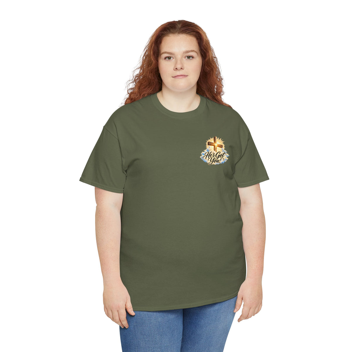 Don't Overthink It He's Got You Tee — Christian Cross Inspirational T‑Shirt
