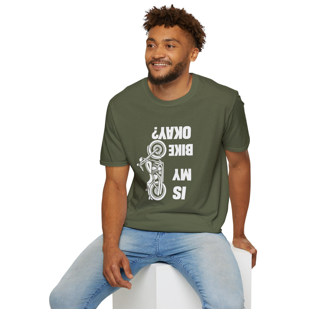 Motorcycle T‑Shirt — "Is My Bike Okay?" Bold Biker Tee
