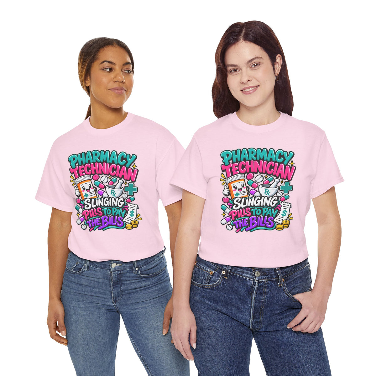 Pharmacy Technician T‑Shirt — "Slinging Pills to Pay the Bills" Graphic Tee