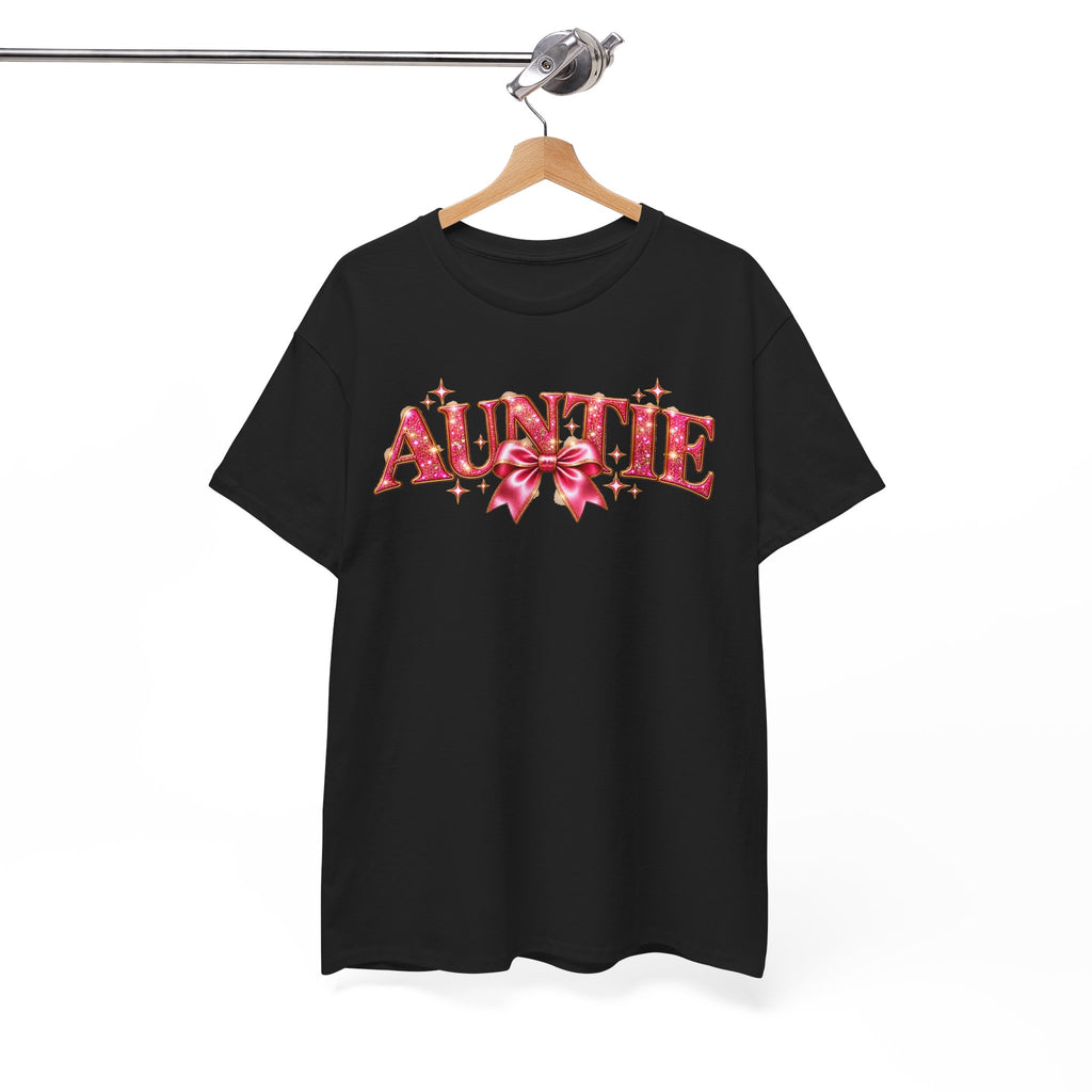 Auntie Graphic T-Shirt | Pink Bow Design