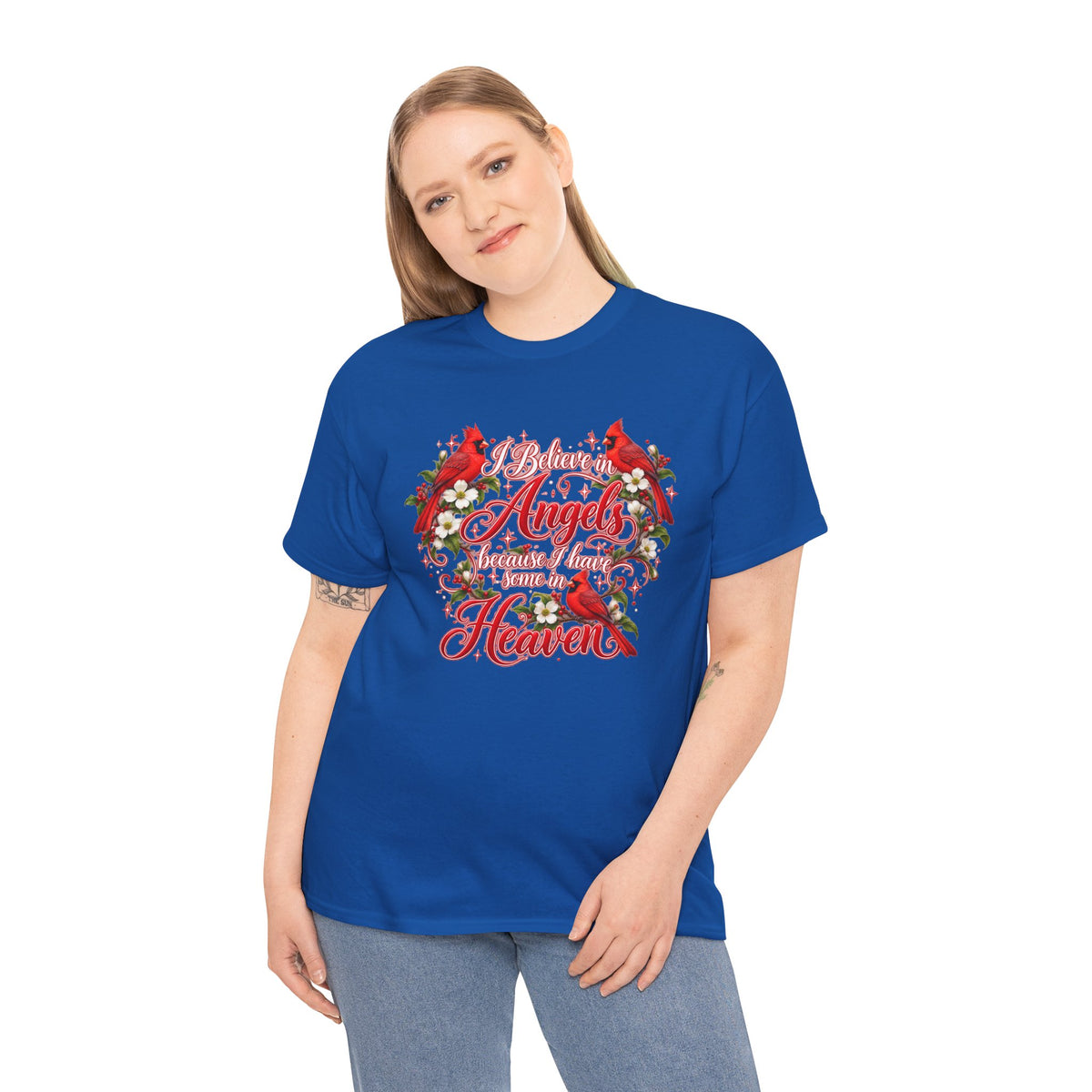 Angels from Heaven Cardinal Christmas T-Shirt