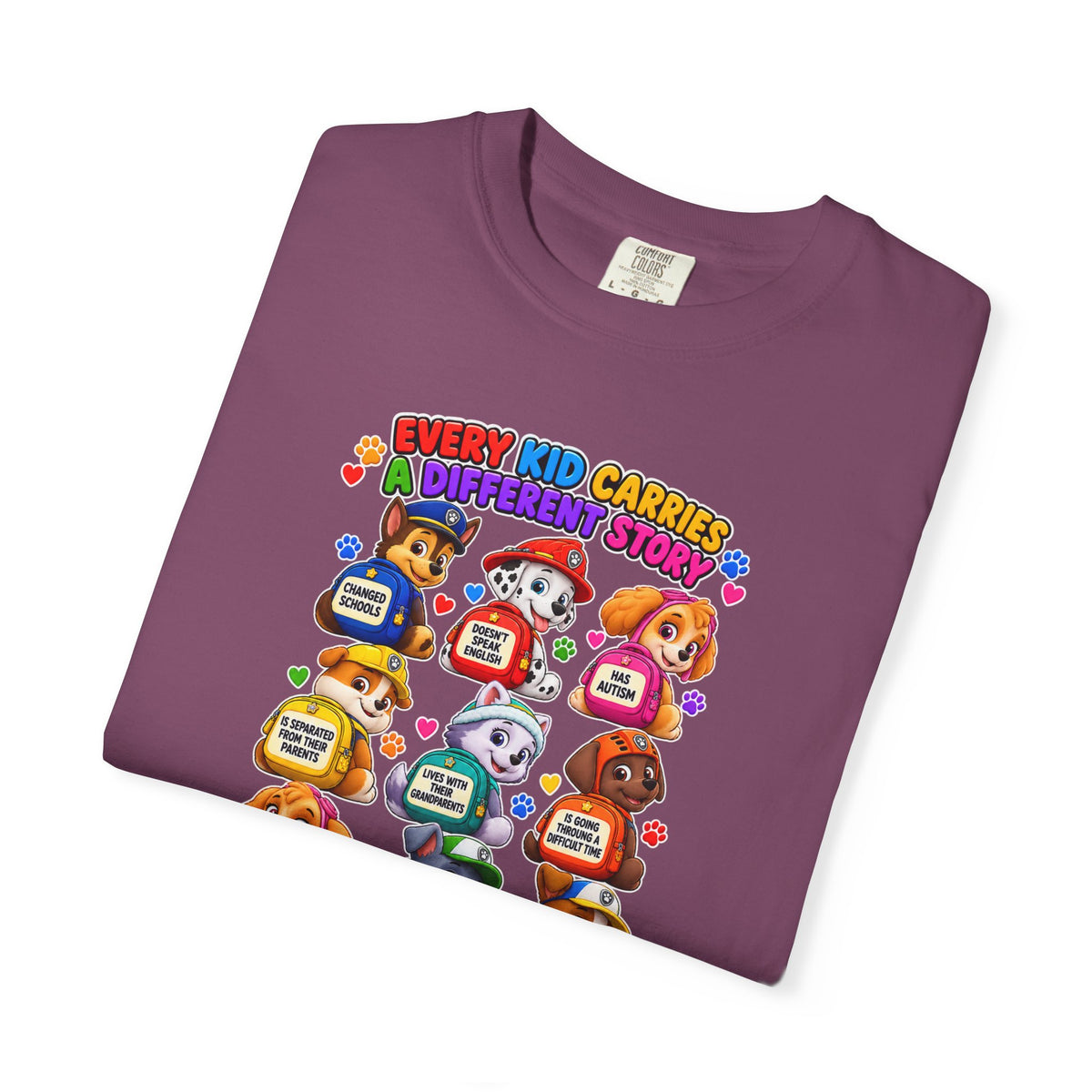 Be Kind Every Kid Carries Inspirational T-Shirt