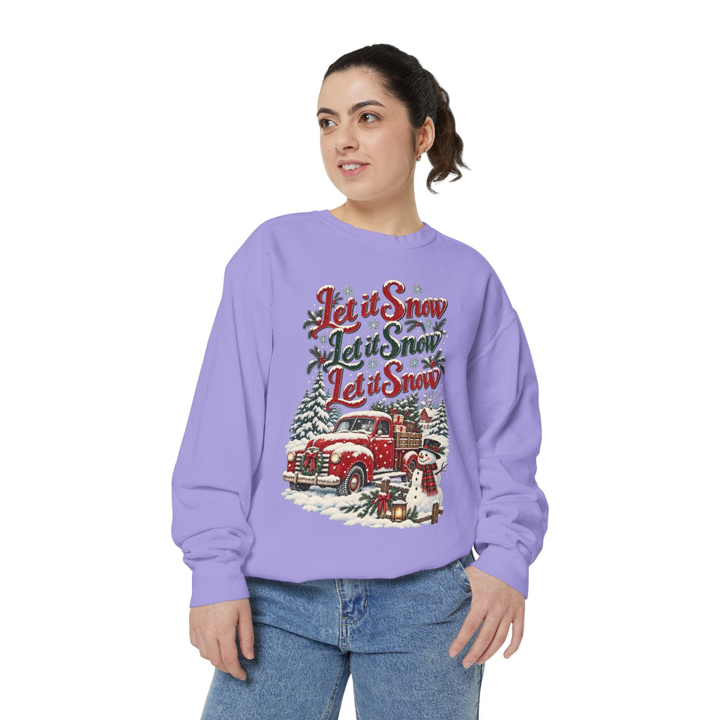 Let It Snow Vintage Truck Sweatshirt