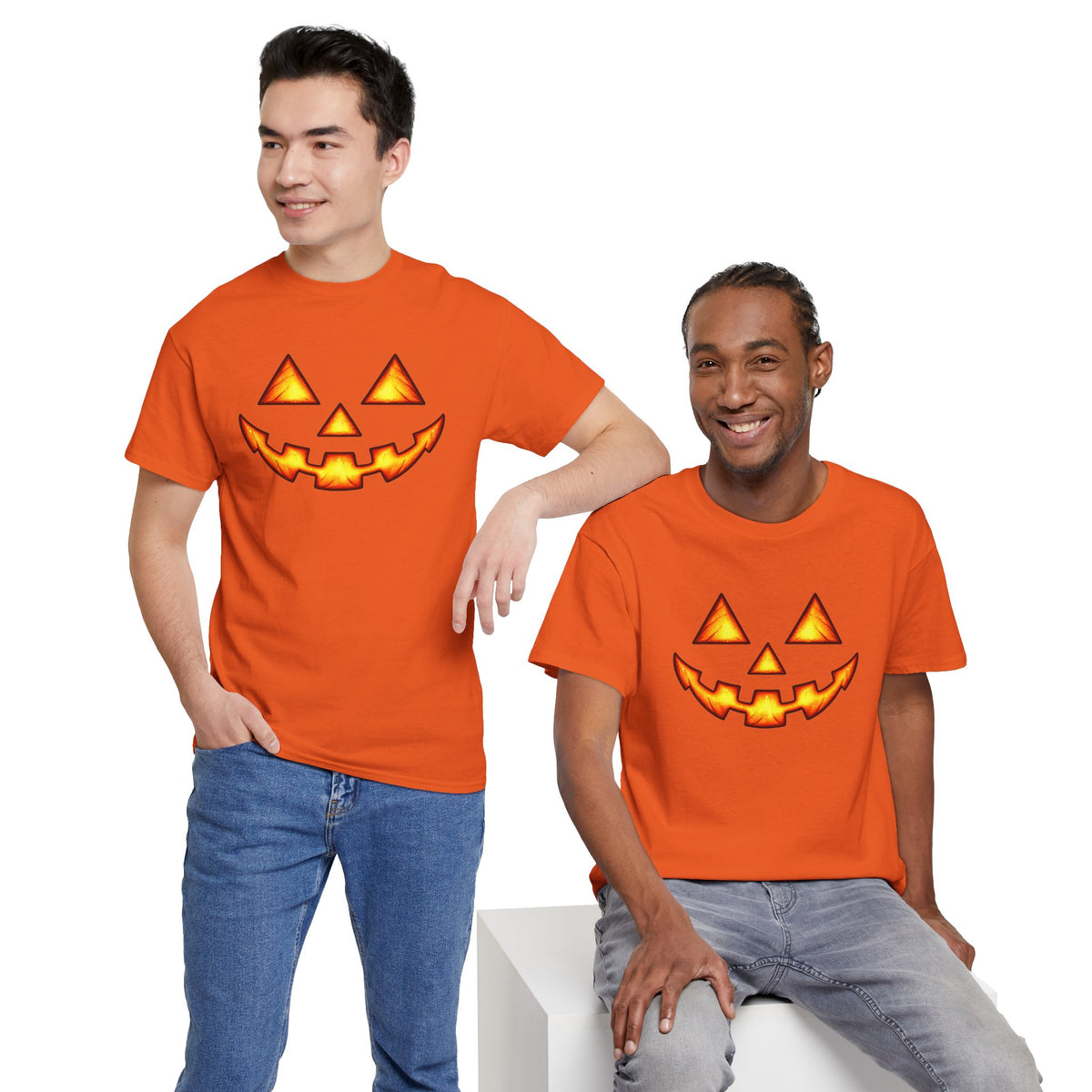 Halloween Jack-O'-Lantern Happy T-Shirt