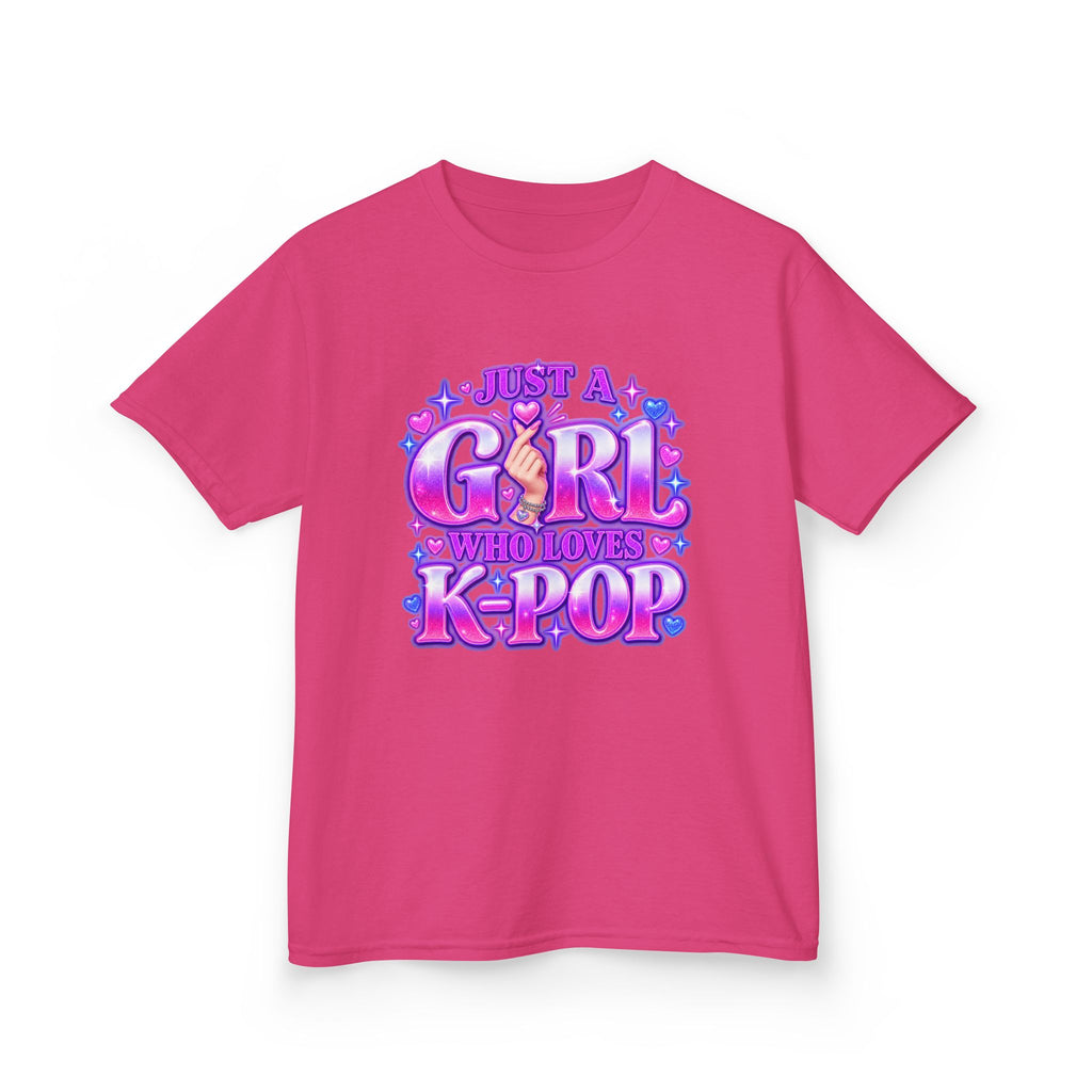 Kids T‑Shirt — "Just a Girl Who Loves K‑Pop" Cute K‑Pop Fan Tee