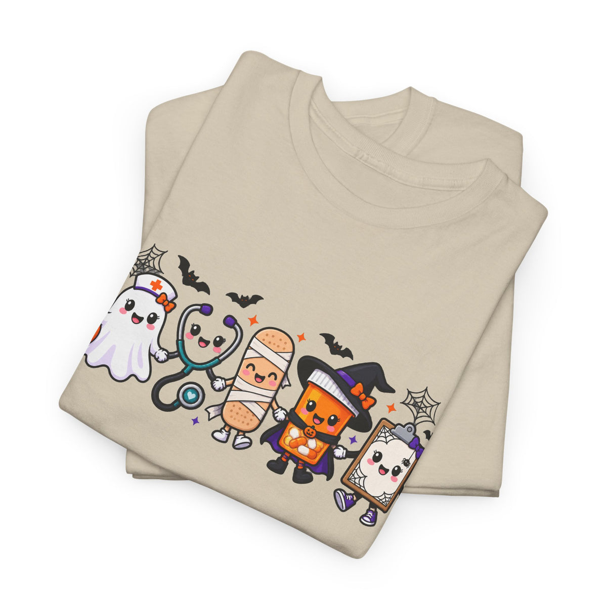 Halloween Candy Characters Tee — Cute Trick-or-Treat Ghosts & Candy Corn Shirt