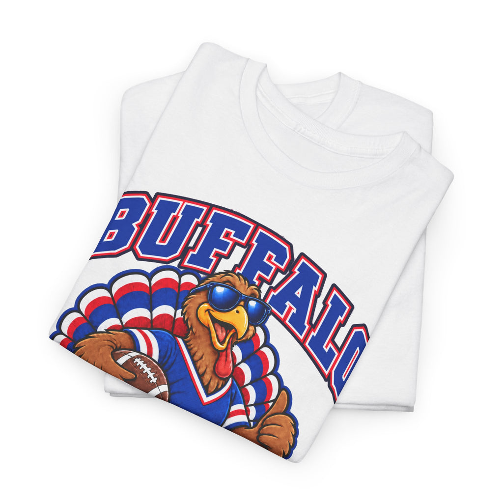 Buffalo Thanksgiving Football T-Shirt — Turkey Mascot Game Day Tee