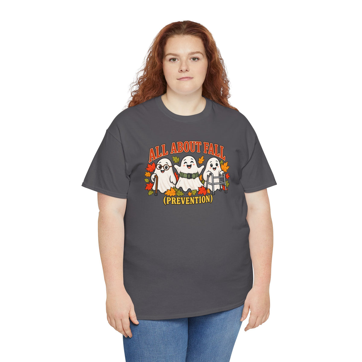 All About Fall (Prevention) Ghost Tee — Cute Halloween Autumn T-Shirt