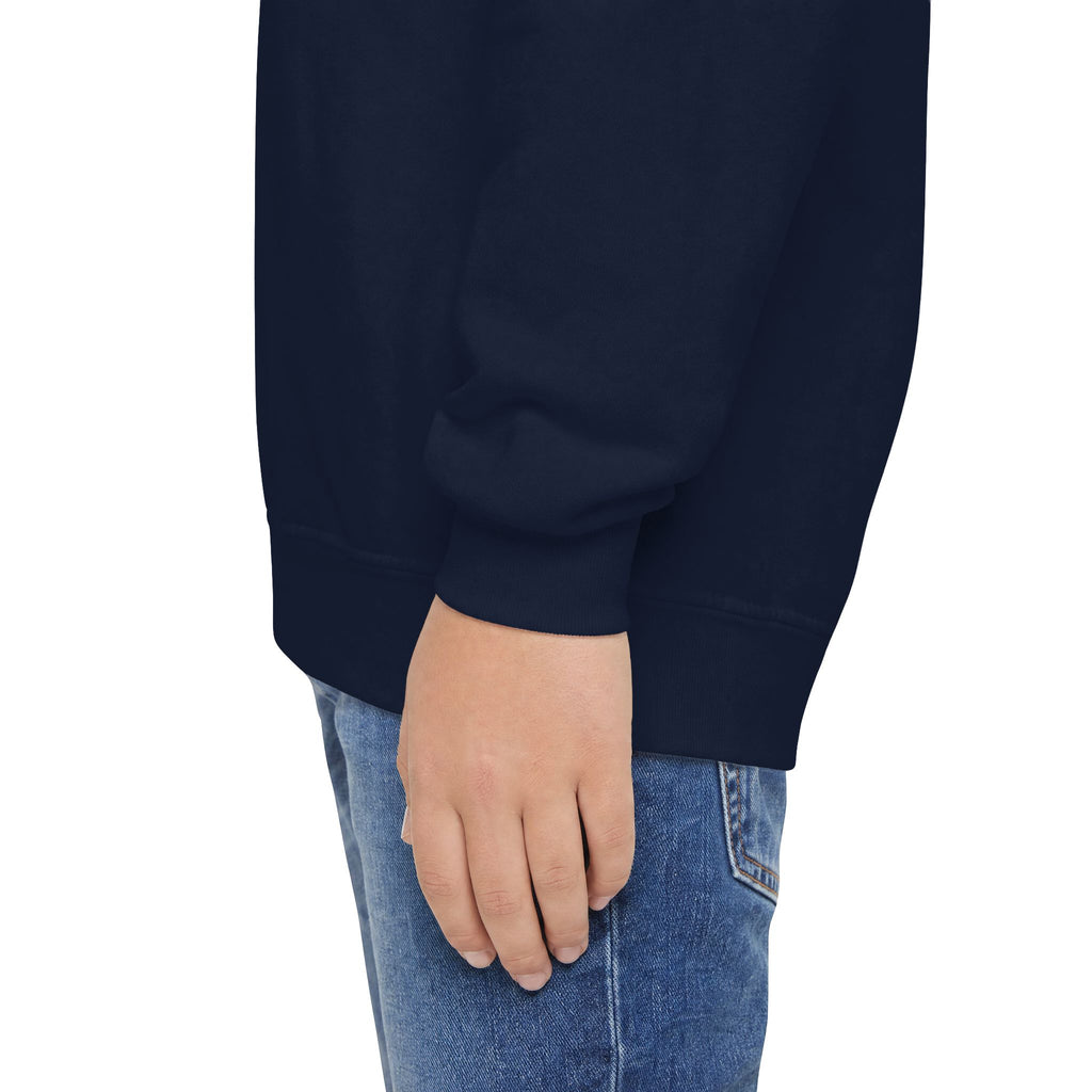 Youth Crewneck Sweatshirt — Cute Smiley "Stay Sweet" Graphic, Kids Cozy Pullover