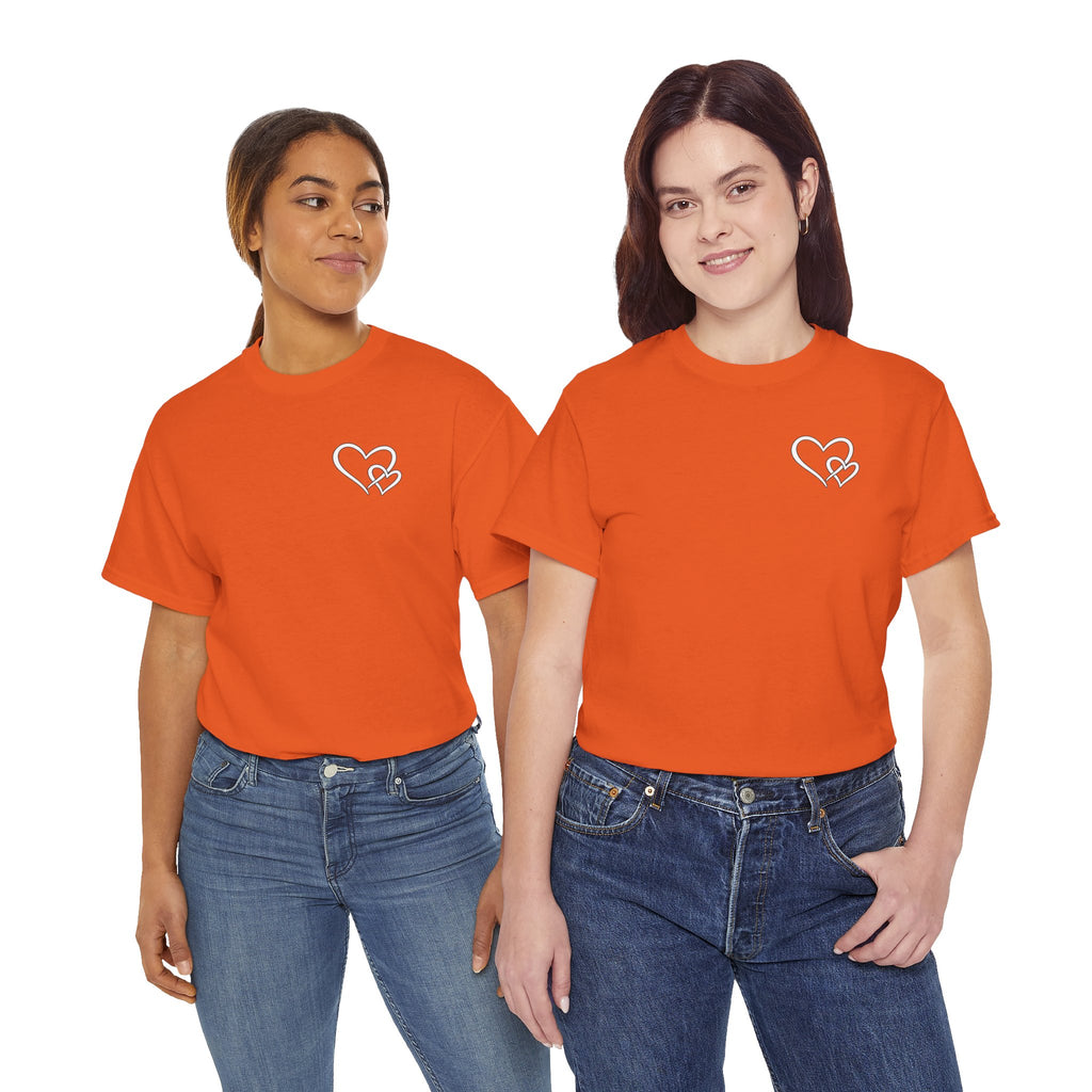 Inspirational Heart T-Shirt – "To the Person Behind Me: You Are Amazing, Beautiful and Enough" Motivational Tee